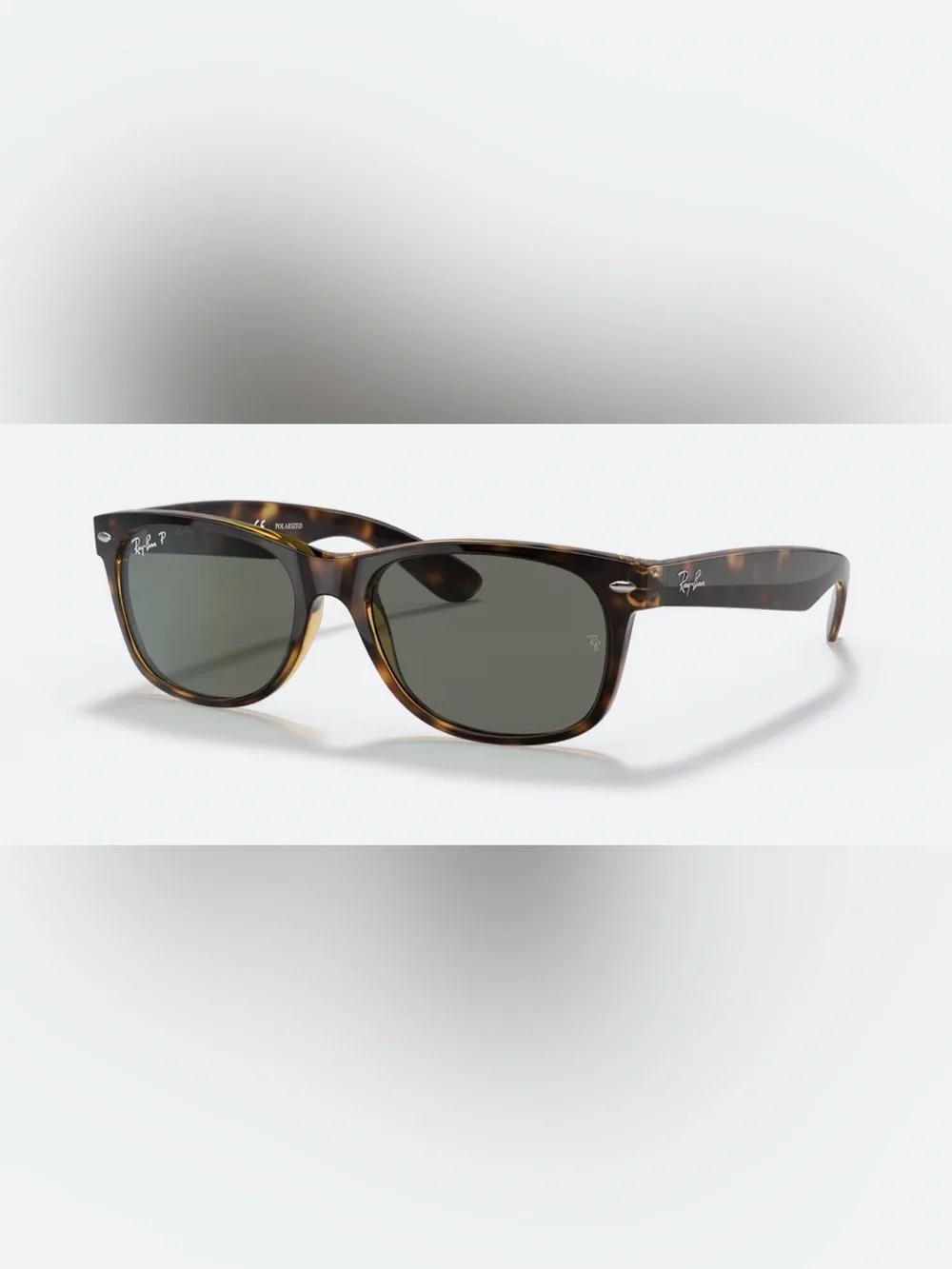 Ray-Ban Tortoiseshell Frame Sunglasses with Green Lenses